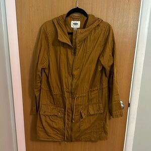 Old Navy Jacket Orange Brown Zip up with Hood Size Large
